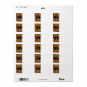 Loyal German Shepherd Adressaufkleber (Vorne)