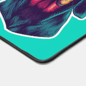 Loyal Glow – Vibrant Bluetick Coonhound Pop Art Schreibtischunterlage (Ecke)