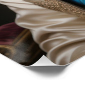 Loyal Golden Retriever | Royal Companion Portrait Poster (Ecke)