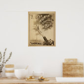 LOYAL Human Cannon Ball Act VAUDEVILLE Poster (Küche)