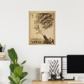 LOYAL Human Cannon Ball Act VAUDEVILLE Poster (Heimbüro)