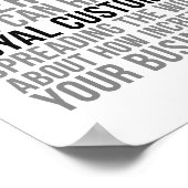 Loyal-Kundenquotes Poster (Ecke)