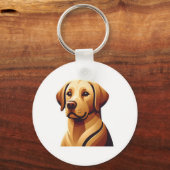 Loyal Labrador Retriever Schlüsselanhänger (Vorderseite)