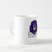 Loyal Lion Heart Royal Motto Tasse (Vorderseite Links)