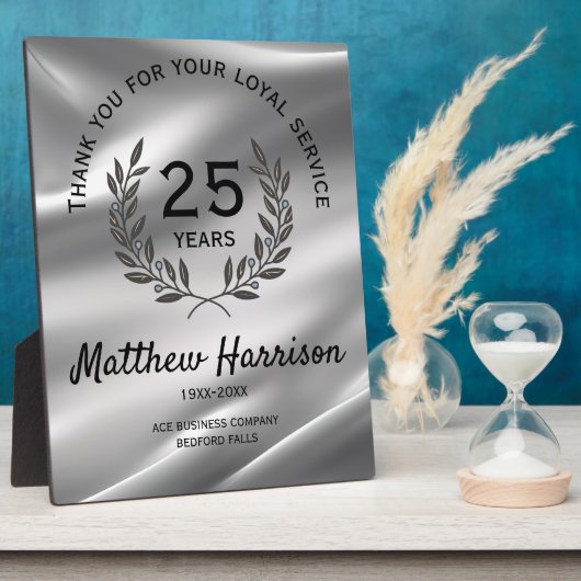 Loyal Long Service Appreciation Award. Personalisi Fotoplatte (Seite)