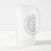 Loyal & Long Service Award Mattglas Bierglas (VorderseiteRechts)