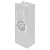 Loyal & Long Service Bewertung Geschenktüte Für Weinflaschen (Rückseite Schrägansicht)