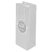 Loyal & Long Service Bewertung Geschenktüte Für Weinflaschen (Vorderseite Schrägansicht)