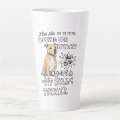 Loyal Pit Bull Terrier Advocate  Milchtasse (Vorderseite)