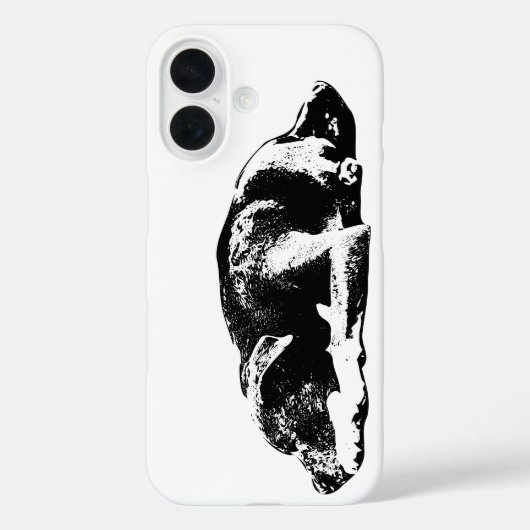 Loyal Pitbull Mix Ruhende Pose Handy Case (Rückseite)