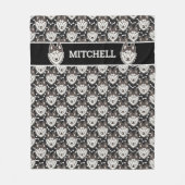 Loyal Siberian Husky Arctic Sled Dog Pet Puppy Fleecedecke (Vorderseite)