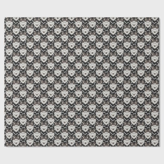 Loyal Siberian Husky Arctic Sled Dog Pet Puppy Geschenkpapier (Flach)