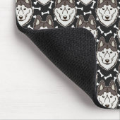 Loyal Siberian Husky Arctic Sled Dog Pet Puppy Mousepad (Ecke)