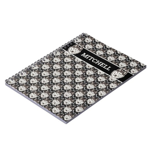 Loyal Siberian Husky Arctic Sled Dog Pet Puppy Notizblock (Linke Seite)