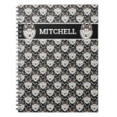 Loyal Siberian Husky Arctic Sled Dog Pet Puppy Notizblock (Vorderseite)