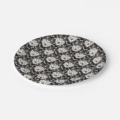 Loyal Siberian Husky Arctic Sled Dog Pet Puppy Pappteller (Schrägansicht)