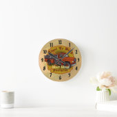 Loyal To Duty Firetruck Runde Wanduhr (Zuhause)