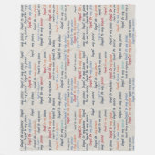 Loyal to My Peace Fleece Blanket (Vorderseite)