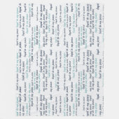 Loyal to My Peace Fleece Blanket (Vorderseite)