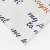 Loyal to My Peace Fleece Blankets (Ecke)