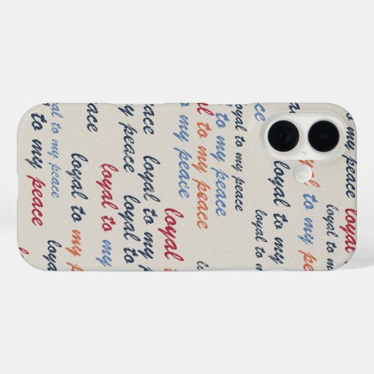 Loyal to My Peace  iPhone Cases 16 (Rückseite (Horizontal))