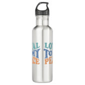 Loyal to My Peace Water Bottles Edelstahlflasche (Vorderseite)