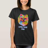 Loyal to My Pom Pomeranian Humor Pom Pom Dog T-Shirt (Vorderseite)