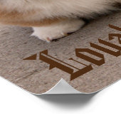 Loyal und Royal Corgi Puppy Poster (Ecke)