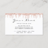 Loyalien 6 Östhetiker MAKEUP Rose Weißer Herzschla Visitenkarte (Rückseite)