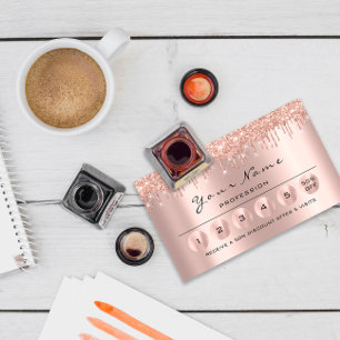 Loyalija 6 Makeup Friseur Eyelash Rose Tropfen Visitenkarte