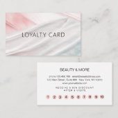 Loyalität 10 Nails Lashes Beauty Visitenkarte (Vorne/Hinten)