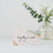 Loyalität 10 Nails Lashes Beauty Visitenkarte (Stehend Vorderseite)