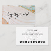 Loyalität 10 Nails Lashes Beauty Visitenkarte (Vorne/Hinten)