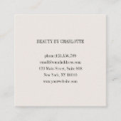 Loyalität 10 Nails Lashes Quadratische Visitenkarte (Vorderseite)