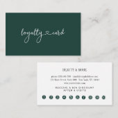 Loyalität 10 Nails Lashes Visitenkarte (Vorne/Hinten)