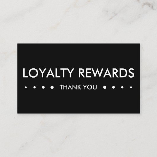 LOYALITÄT 4dots Treuekarte (Vorderseite)