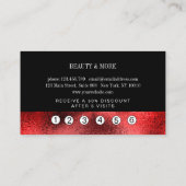 Loyalität 5 Nails Lashes Beauty Visitenkarte (Rückseite)