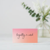 Loyalität 5 Nails Lashes Business Card Visitenkarte (Stehend Vorderseite)