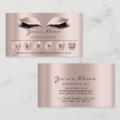 Loyalität 6 Makeup Esthetician Eyelash Rose Visitenkarte (Vorne/Hinten)