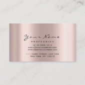 Loyalität 6 Makeup Esthetician Eyelash Rose Visitenkarte (Rückseite)