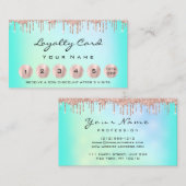 Loyalität 6 Makeup Esthetician Eyelash Rose Visitenkarte (Vorne/Hinten)