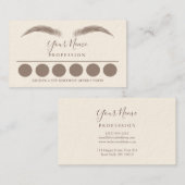 Loyalität 6 Makeup Eyebrow Eyes Lashes Business Ca Visitenkarte (Vorne/Hinten)