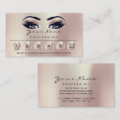 Loyalität 6 Makeup Eyebrow Eyes Lashes Rose Augen Visitenkarte (Vorne/Hinten)