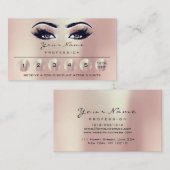 Loyalität 6 Makeup Eyebrow Eyes Lashes Rose Eyes1 Visitenkarte (Vorne/Hinten)