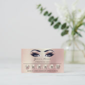 Loyalität 6 Makeup Eyebrow Eyes Lashes Rose Eyes1 Visitenkarte (Stehend Vorderseite)
