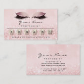 Loyalität 6 Makeup Eyebrow Eyes Lashes Rose Gold Visitenkarte (Vorne/Hinten)