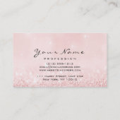 Loyalität 6 Makeup Eyebrow Eyes Lashes Rose Gold Visitenkarte (Rückseite)