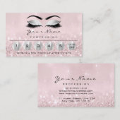 Loyalität 6 Makeup Eyebrow Eyes Lashes Rose Grau Visitenkarte (Vorne/Hinten)