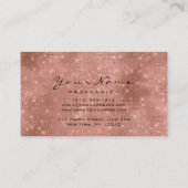 Loyalität 6 Makeup Eyebrow Eyes Lashes Rose Spark Visitenkarte (Rückseite)