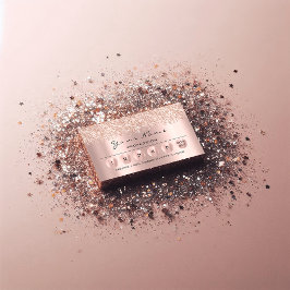 Loyalität 6 Makeup Friseur Eyelash Rose Glitzer Visitenkarte